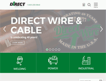 Tablet Screenshot of directwireusa.com